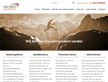 Tablet Screenshot of kaliberadviseurs.nl